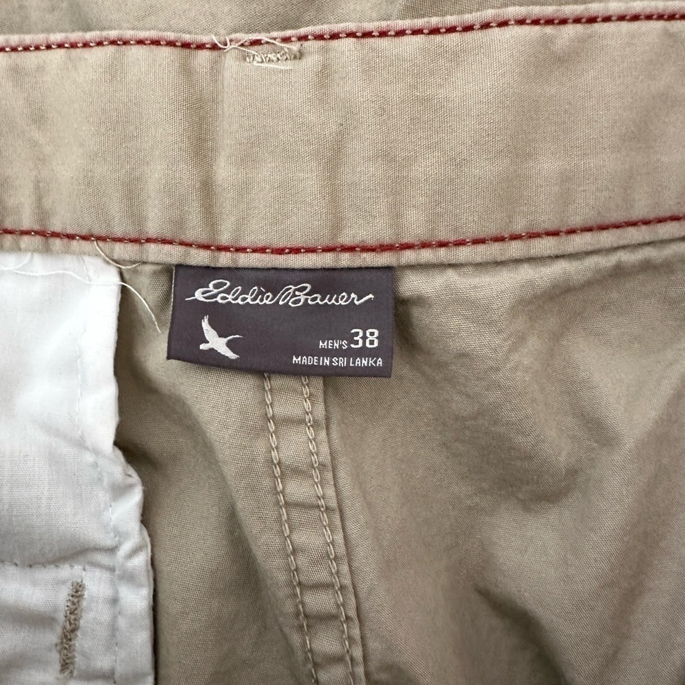 Eddie Bauer US Flag 4th of July Shorts Khaki Size 38 - Picture 6 of 6